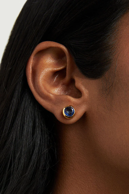 Signature Midi Studs Midnight Blue