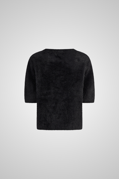 Fuzzy Short-Sleeve Top