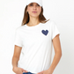 The Suke Tee Contrast Imperfect Heart