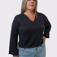 Linen Jersey V-Neck