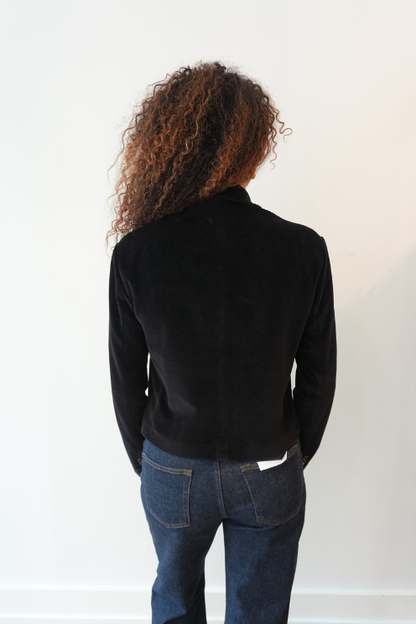 Cropped Velvet Jacket