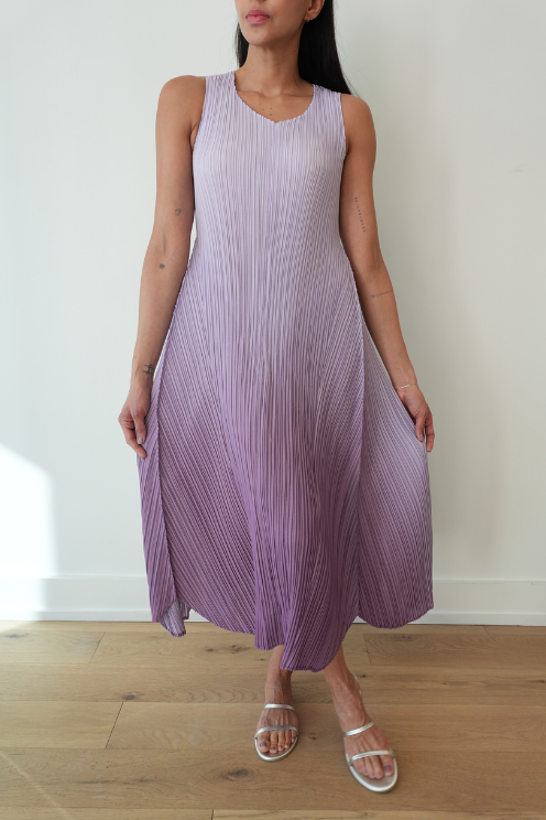 Long Estrella Dress - Foggy Lavender