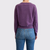 Repeat Classic Fit Purple V-Neck Sweater