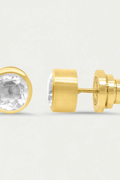 Signature Midi Studs Crystal Quartz