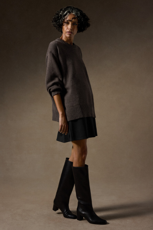 Washable Flex Ponte Flared Mini Skirt