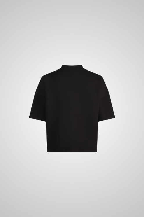 Embellished Collar Polo Top