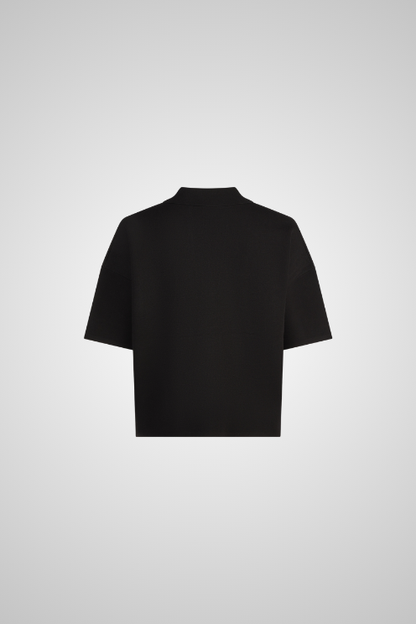 Embellished Collar Polo Top