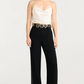 Gold Belt Ester Pant