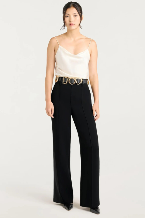 Gold Belt Ester Pant