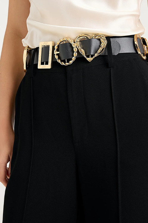 Gold Belt Ester Pant