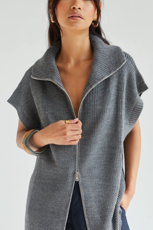 Millie Sleeveless Knit Cardigan