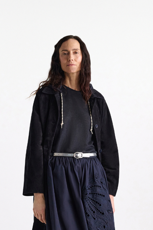 Mirrored Metallic Leather Belt