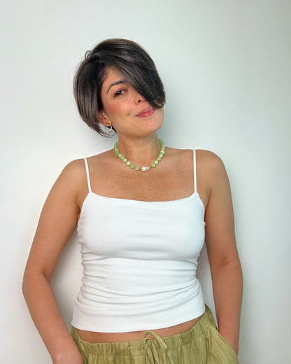 Light Green Jade Baroque Collar