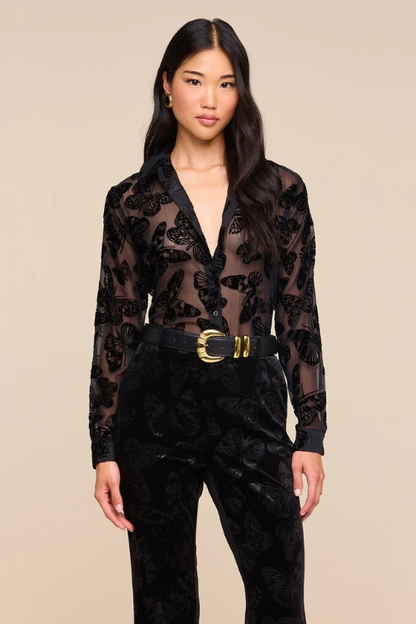 Laurent Velvet Blouse