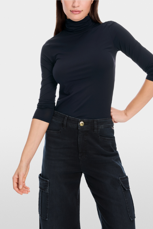 Delicate Roll-Collar Pullover