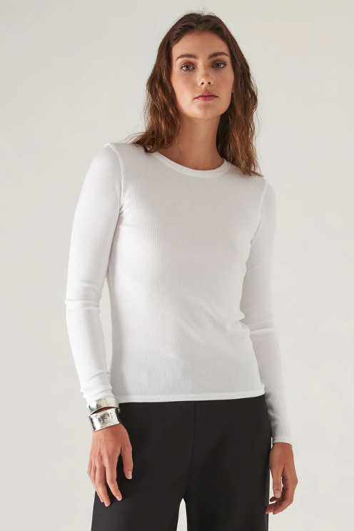 Cotton Modal Rib Crew