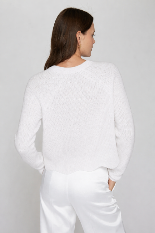 Scallop Shaker Sweater