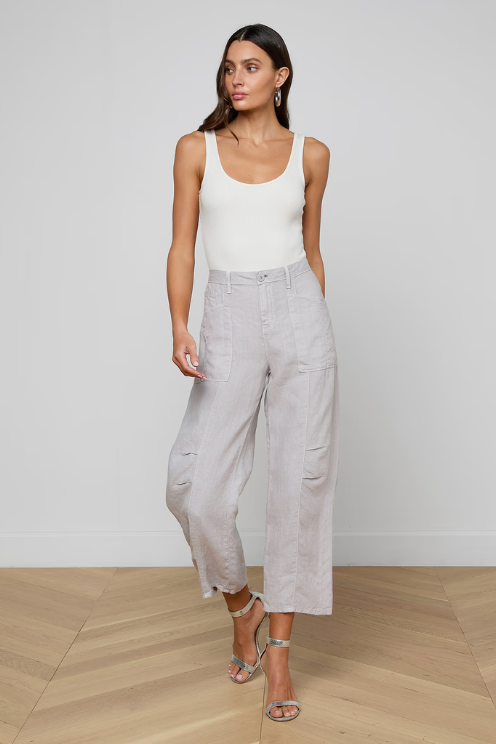 Cody Cropped Linen Pant