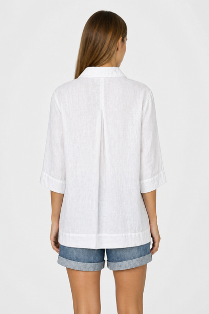 Relaxed Linen Blouse