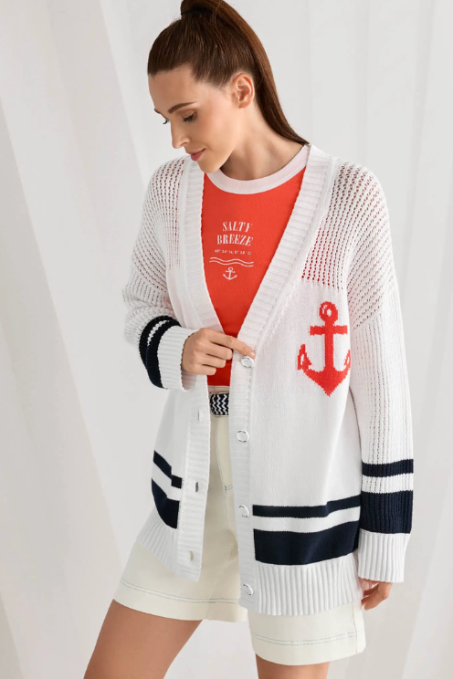 Nautical Knit Cardigan