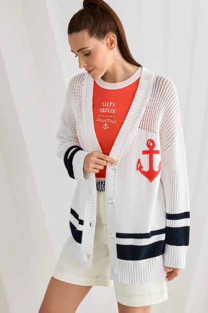 Nautical Knit Cardigan