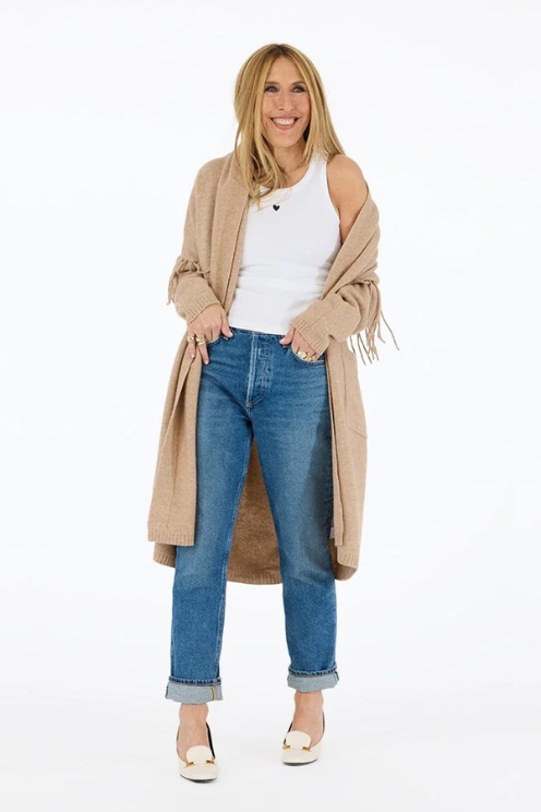 Cali Fringe Cardigan Coat