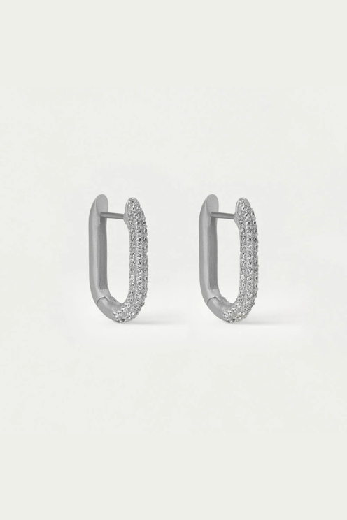 Juliette Pave Huggie Hoop