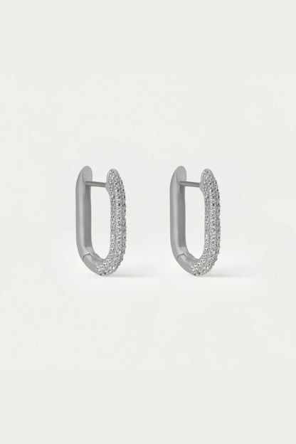 Juliette Pave Huggie Hoop