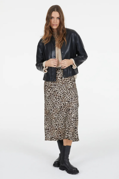 Leopard Pull On Skirt
