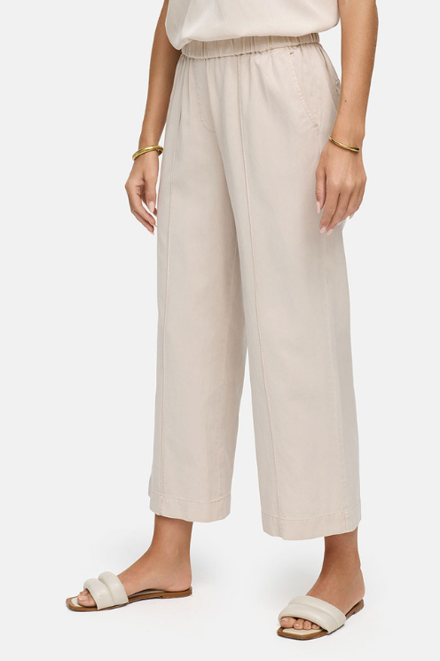 Cropped Wide-leg Trousers