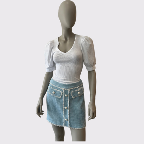 Generation Nessa Contrast Tweed Skirt