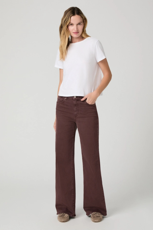 Anessa 31" Wide Leg Jean - Vintage Wild Mulberry