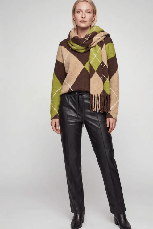 Oversized Argyle Sweater