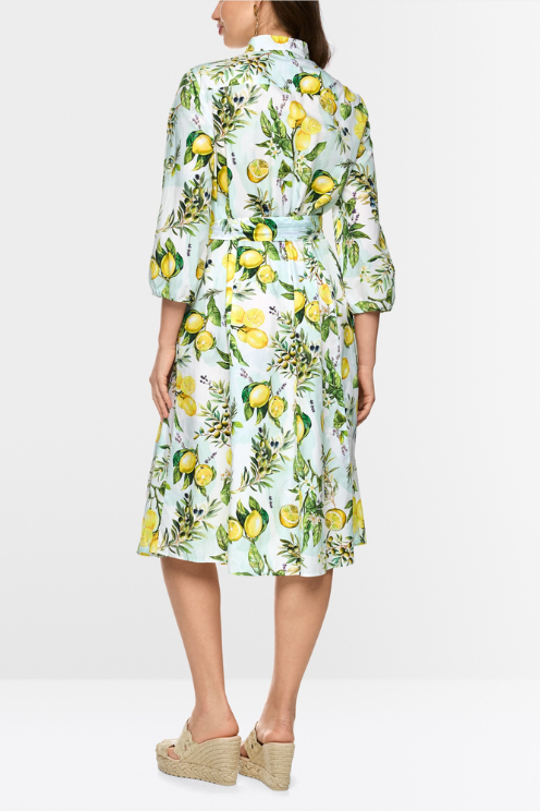 Mediterranean Cotton Midi Dress