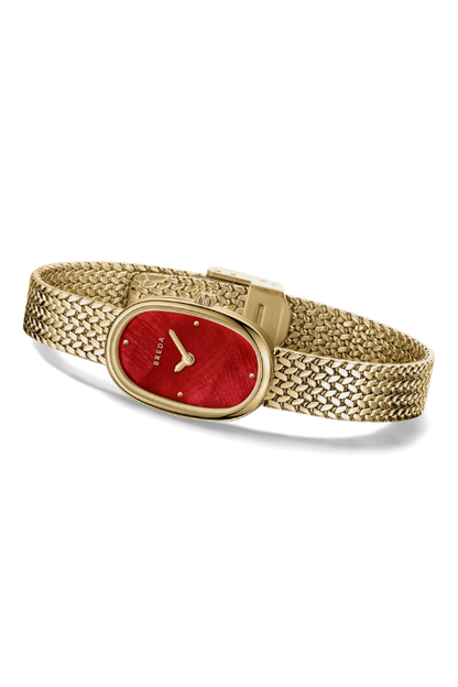 Jane Tethered Watch - Gold/Scarlet