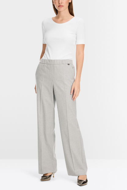 Round - Collar Shirt With Short Sleeves