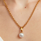 Manhattan Gemstone Pendant Necklace - Pearl