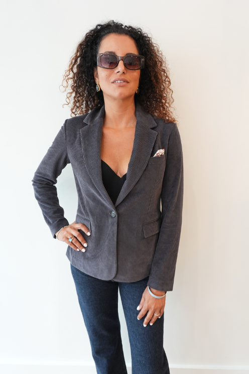 Slim Fit Corduroy Blazer