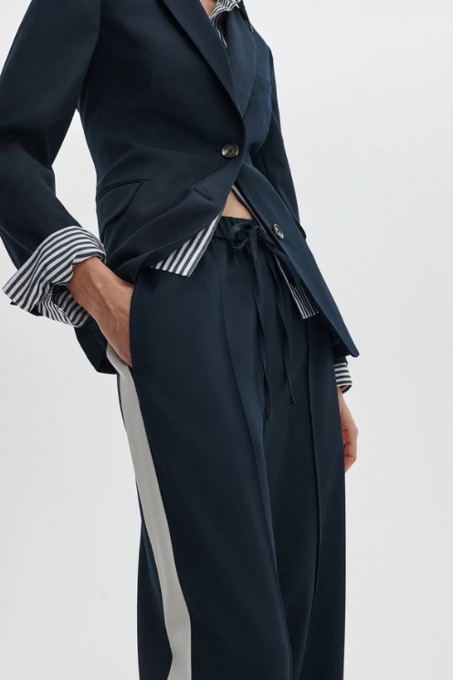 Siena Wool Side-Stripe Pants