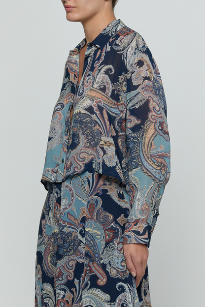 Cosette Crop Hi Low Shirt