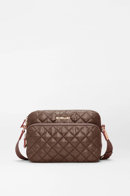 Walnut Small Metro Camera Crossbody Bag