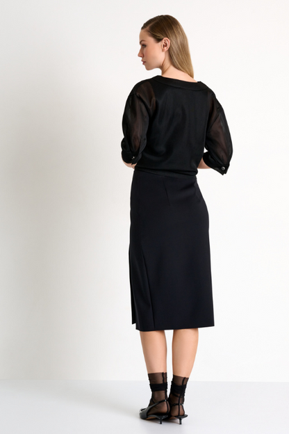 Midi Pencil Skirt