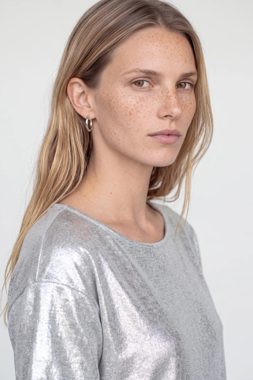 Metallic Tee