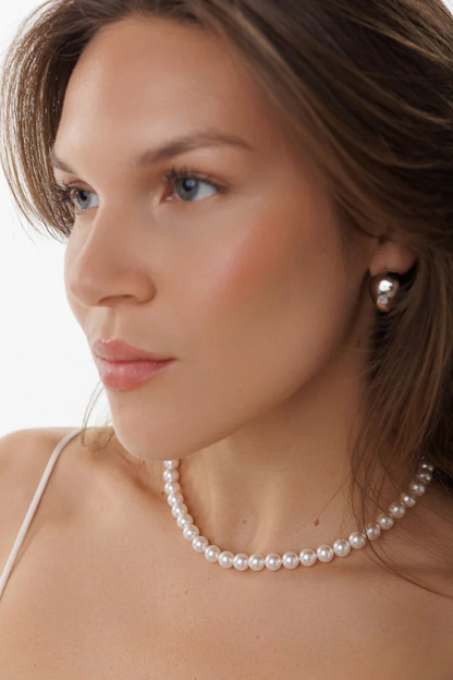 Lock Pearl Necklace