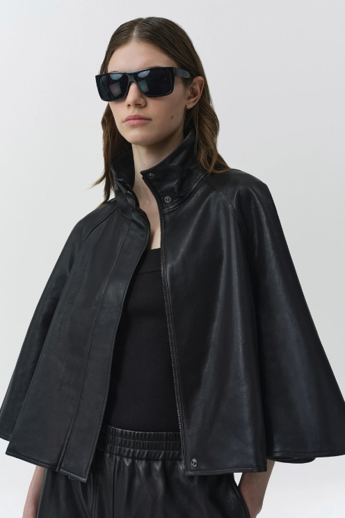 Orvik Leather Cape