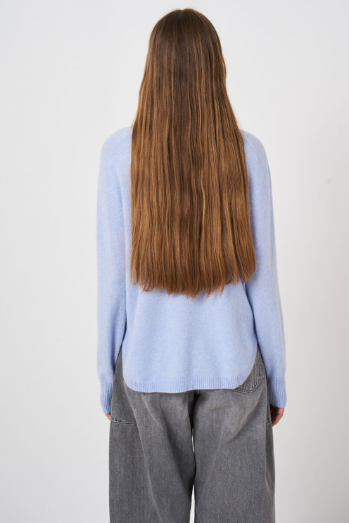 Round Hem Cashmere Sweater