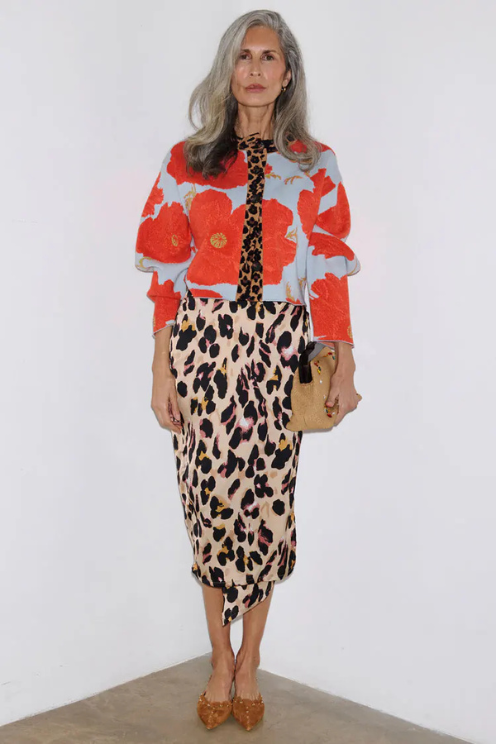 Brown Leopard Jaspre Skirt