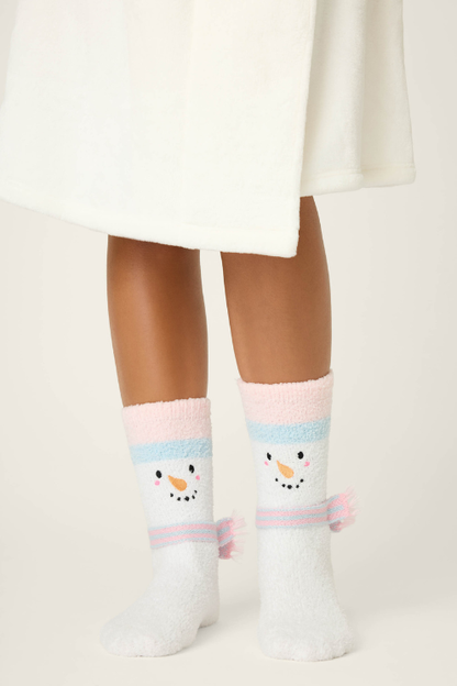 Classics Snowman Crew Socks with Grippers