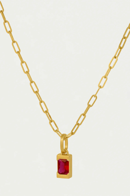Origin Birthstone Pendant - Ruby