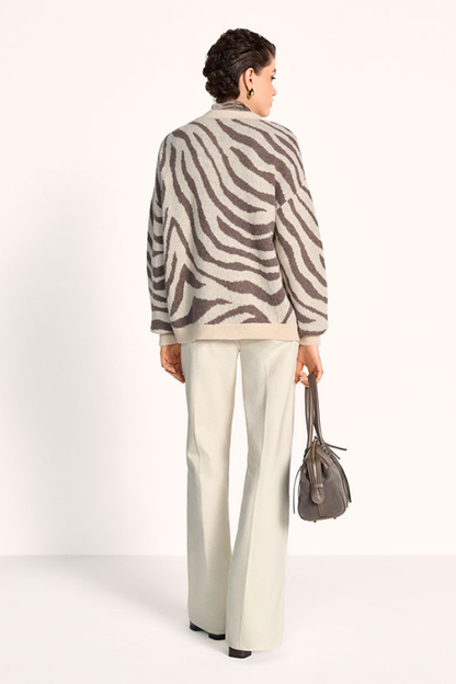 Zebra Knit Cardi